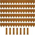 KOL Corten Steel Pre-Rusted Garden Lawn Edging - 6-Pack Metal Landscape Edging Strips - Heavy Duty Hammer-in Cor-Ten Steel Rust Border with 7 Clips - 14-Gauge - 40" L x 5.5" H (20FT Total Length)