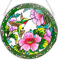 Godferyxin Stained Glass Suncatcher Handmade Glass Hummingbird Suncatcher 8" Stained Glass Hanging Decoration for Window or Wall for Mom,Grandma,Teacher,Friend