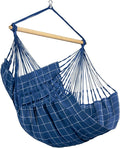 LA SIESTA® - XL King Domingo Hammock Swing Chair - Weather & Tear Resistant Hanging Hammock Chair - Indoor Outdoor Hammock Chair Swing - Hanging Chair for Patio Porch Bedroom - Max 355 Lbs, Marine