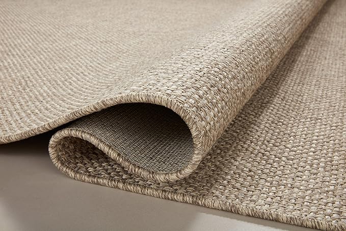 Loloi Dawn Collection Indoor/Outdoor DAW-04 Coffee 7'-8" x 7'-8" Round Area Rug