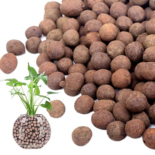 5LB Leca Clay Pebbles for Plants, Expanded Leca Balls for Indoor Plants, Orchid Potting Mix, Soil Amendment, Drainage, Easy Reusability, 4-16mm