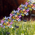 Solar Garden Lights Solar Lights Outdoor Waterproof Decorative 4 Pack with 144 LED 68 Butterfly Solar Lights for Garden Yard Decor Christmas Decorations, Gifts for Mother's Day Mom