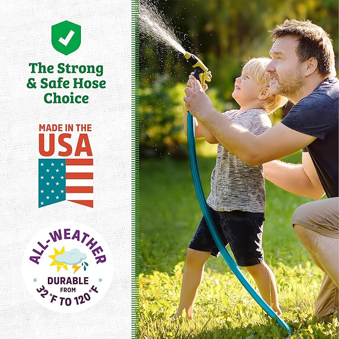 Back to the Roots Kink Resistant, BPA-Free Garden Hose, 100ft