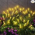 Solar Lights Outdoor Waterproof Upgraded Outdoor Solar Lights for Yard Patio Garden Decor, Solar Lights for Outside Gardening Supplies, Water Droplets Garden Lights Solar Powered Outdoor (2 Pack)