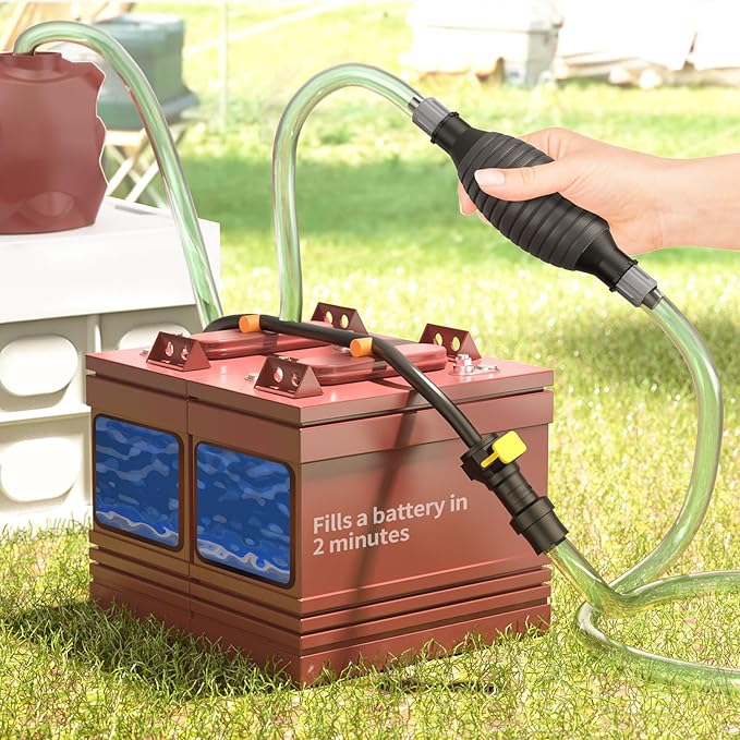 Golf Cart Water Filler for Flow Rite Pro Fill Watering System, Hand Water Pumb for Trojan HydroLink Watering System (Golf Cart Water Filler)