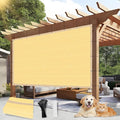 Outdoor 90% Sun Shade Cloth with Grommets, 8 X 20 FT Pergola Shade Cover for Garden Patio Carport Kennel Swimming Pool, Sand (We Make Custom Size)