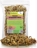 Premium New Zealand Sphagnum Moss by Gardenera - Organic Hand Mixed Long Fibered Sphagnum Moss Orchid - 1 Quart