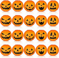 Retisee 20 Pcs 8 Inch Halloween Pumpkin Paper Lantern Halloween Jack O Lantern Paper Lantern Orange Pumpkin Lantern for Halloween Party Halloween Pumpkin Hanging Paper Lantern for Indoor Outdoor Decor