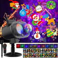 Christmas Projector Lights Outdoor, Holiday Projector With Remote Control Timer, 26 HD Effects (3D Ocean Wave & Patterns) Waterproof Landscape for Halloween Party Decorations