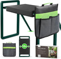 seasky Foldable Garden Kneeling and Seat,Anti-Tipping Garden Stool Widened Thick Soft Kneeling Pad, Heavy Duty Gardening Stool with Garden Tool Bag,Gardening Gift for Women(Without Gloves)