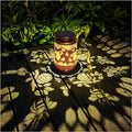 Solar Lanterns Outdoor Hanging Honeybee Decor Lantern,Waterproof Hollow Out Retro Metal Decorative Garden Light,Graceful Decoration for Patio,Yard,Landscape,Walkway,Festival
