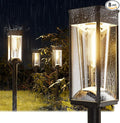 Solar Pathway Lights 2-in-1 Warm&Cool, 8 Pack Bright Solar Lights Outdoor Waterproof IP65, Auto On/Off, Long Lasting Outdoor Light for Yard Patio Garden Decor Landscape Lighting