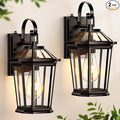 VIANIS 2-Pack Oil Rubbed Bronze Outdoor Lights Wall Mount, Dusk to Dawn Wall Lights for House Outside, Aluminium Modern Porch Lights Sconce, Exterior Wall Lantern Fixture with Waterproof, Anti-Rust