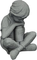 EMSCO Group Nature Boy Statue – Natural Granite Appearance – Made of Resin – Lightweight – 16” Height