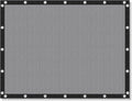 VICLLAX Shade Fabric Sun Shade Cloth with Every 2 FT Grommets for Patio Garden Pergola Cover Canopy 20x22 FT, Light Grey