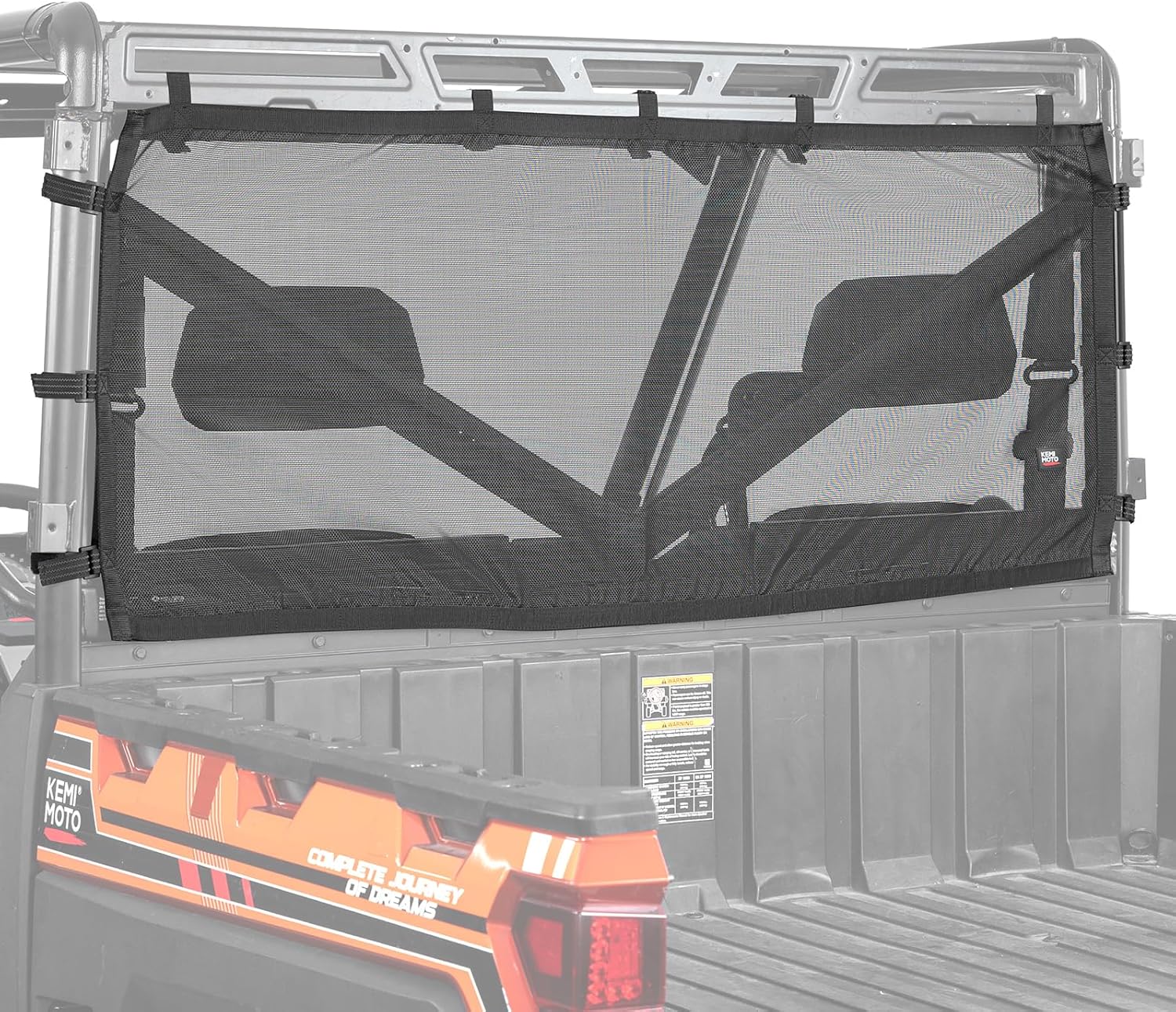 Kemimoto UTV Sunshade Soft Rear Window Net Polaris Ranger 1000 XP/CREW