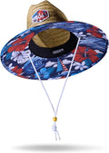 Straw Hat for Men & Women | Lifeguard Hat, Beach Hat & Sun Hat | UPF 50+ Wide Brim for Sun Protection | One Size | Hemlock