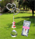 Crystal Garden Suncatcher Hanging Crystals Ornament for Window Rainbow Maker Prisms Home Decor Gift Boxed Sun Catcher Gift Idea for Mom Friends Grandma,Hearts