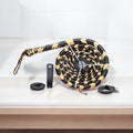 Custom Handmade Indiana Jones Bullwhip – Real Leather, 4ft–16ft, Bold Yellow & Black