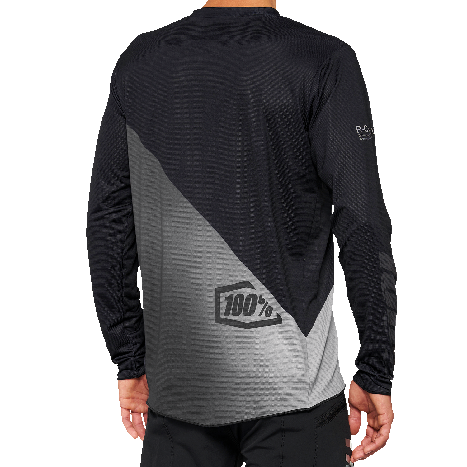 100% R-Core-X Long-Sleeve Jersey - Black/Gray - Medium 40000-00001
