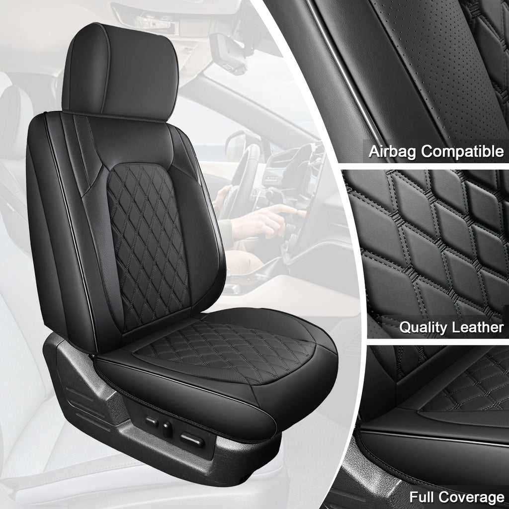 Umbrauto Truck Seat Covers for Silverado/Sierra,Black