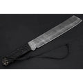 9 Inch Damascus Steel Tanto Knife with Cord Wrapped Handle – 16 Inch Overall