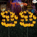 Halloween Decorations, 2 Pack 40LED Solar Halloween Pumpkin Lights Outdoor Waterproof Halloween Solar Garden Lights Swaying Firefly Lights for Yard Garden Patio Party Decor Orange