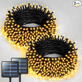 JMEXSUSS 2 Pack Solar String Lights Outdoor Waterproof - Total 400 LED 151FT Solar Lights Outdoor, 8 Modes Warm White Christmas Light for Outside Patio Yard Tree Garden Christmas Decorations