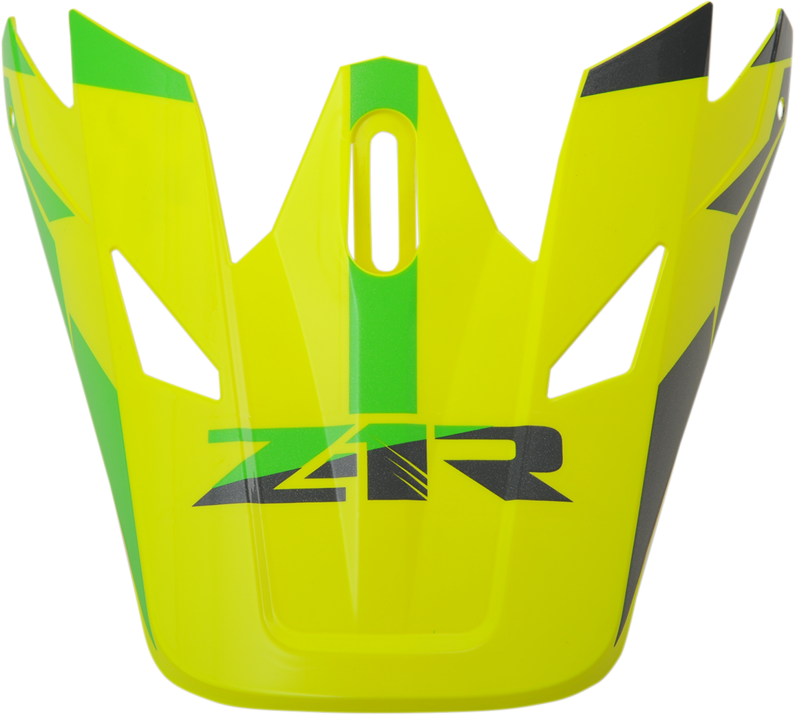 Z1R, Z1R Rise Visor Kit - Hi-Viz Yellow by Z1R, Part Number 0132-1083
