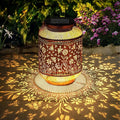 Solar Lanterns Outdoor Waterproof, Bee Garden Decor Hanging Lights, Metal Solar Lantern for Yard, Patio, Lawn, Pathway, Birthday & Gardening Gifts for Women, Mom, Grandma