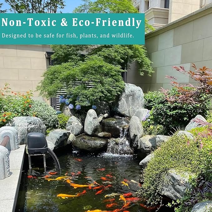 Pond Tubing ID 2” × 10ft Black Corrugated Flexible Reinforced Waterfall Pond Tube Sump Pump Hose, Non-toxic & Kinkproof (10 ft, 2" ID)