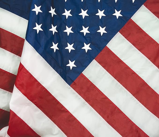 FlagSource FMAA Certified PolyExtra Polyester American Flag with Embroidered Stars and Sewn Stripes, Made in the USA, 6x10'