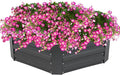 Sunnydaze Galvanized Raised Garden Bed - Metal Raised Bed for Gardening - Outdoor Planter Box for Flowers, Plants, and Vegetables - Gray - 12.25" Hexagon