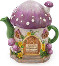 VP Home Mushroom Teapot Solar Light for Home and Outdoor Decor, Mushroom Solar Powered Flickering LED Garden Light, Solar Powered Teapot Backyard Party Decoration Light, Fairy Garden House