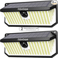 466LED 4000Lm Solar Lights Outdoor Waterproof for Security, 270° Angle & 3 Lighting Modes Motion Sensor Outdoor Lights IP68 Solar Light for Fence Garden Backyard Flood Dusk Garage 2pack