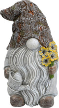 Mood Lab Garden Gnome - Key Hider Gnome Figurine - 9.25 Inch Lawn Statue - for Outdoor or House Decor