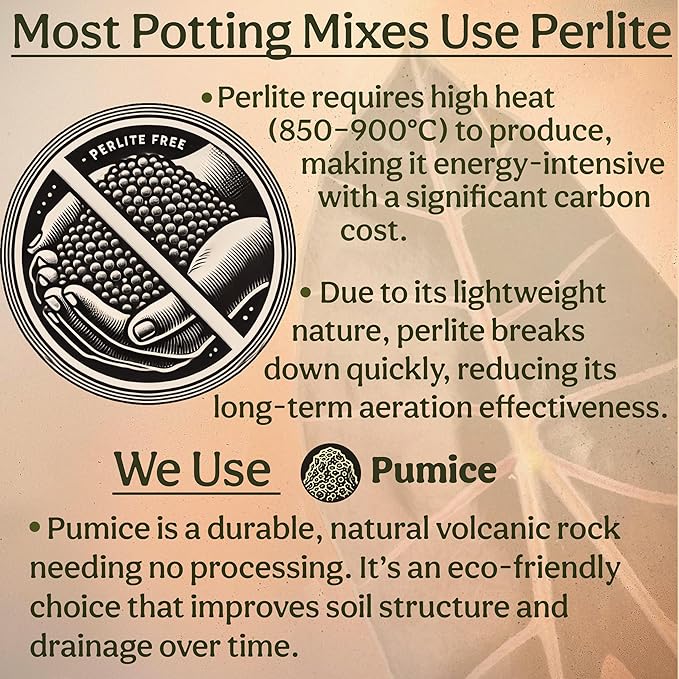 Craft Aroid Potting Mix- Elite Alocasia, Philodendron, Monstera Soil Mix, Chunky, Well Draining Potting Soil for Indoor Plants, All Tropical Plants & Houseplants, Synthetic & Peat Free 2QT