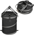 Tirrinia Large Pop-Up Golf Cooler Bag- Insulated Collapsible Cooler with Flat Drink Table for Golf Cart, Lightweight and Portable Ice Beach Cooler for Travel, Fishing, Picnics, Hiking, Camping