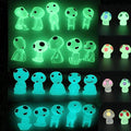 Fairy Garden Accessories Tree Elves Easter Egg Fillers Glow in Dark Basket Stuffers Garden Alien Decor Miniature for Micro Landscape Outdoor Status Patio Lawn Yard Kit