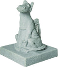 EMSCO Group Smiling Dragon Statue – Natural Jade Green Appearance – Made of Resin – Lightweight – 21” Height
