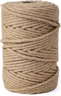 Natural Jute Twine,328 Feet 1/4 inch Hemp Twine Rope for Gift Wrapping Craft Plant Garden Christmas Handmade Arts Decoration Packing String Home Decor