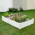 PASAMIC Durable Vinyl Raised Garden Bed, 6x3x1ft Raised Bed for Gardening, Planter Box with Open Bottom, Raised Garden Bed Outdoor, DIY Above Ground Garden Bed for Fruit, Vegetables, Herbs