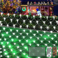 KNONEW Christmas Net Lights 360 LEDs 13ft x 9.8ft Outdoor Mesh Lights Connectable Waterproof 8 Modes & Timer Plug-in Net Fairy Lights for Bushes Garden Party Wedding Holiday,Cool White