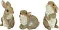Design Toscano QM92008 The Bunny Den Rabbits Indoor/Outdoor Garden Animal Statues, 3 Inches Wide, 4 Inches Deep, 5 Inches High, Full Color Finish