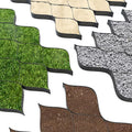 Vodaland - 2" GeoCell - 100% Permeable for Walking Paths, Patios and Erosion Control, Size 9 ft x 17 ft Black