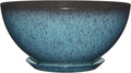 Classic Home and Garden Premiere Collection Planter, Rosie 10", Indigo Speckle