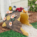 Bird Gutter Downspout Statue, Splash Block, Eco-Friendly Resin Decorative Gutter Extension Downspout, 3x4 Inch Gutter Extender Diverter, Rain Gutter Guard & Noise Dampener, Ideal Outdoor Gift