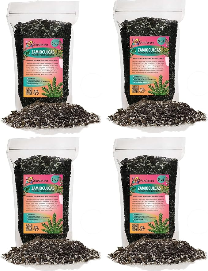 Zamioculcas Potting Mix - Unlock Robust Growth and Striking Leaves with Our High-Performance Formula - 20 Quart