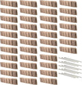 Beuta Landscape Edging | Garden Edging Border | Faux Stone Block XL for Lawn Edging, Flower Beds & Yard Edging – 40 Pack | Each Section Has 6 Blocks 48" L x 4" W x 9.5" H | 120 Spikes | Sandstone