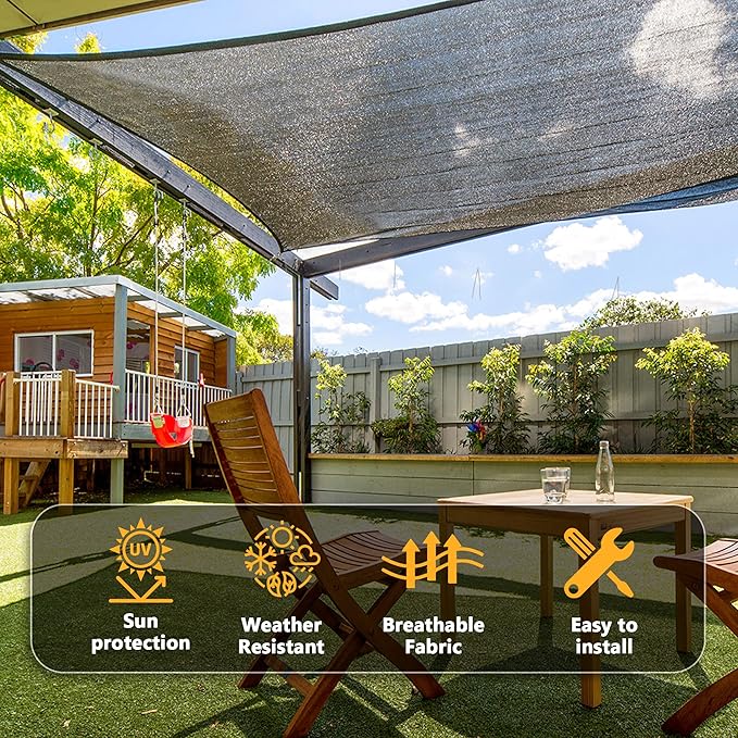 VICLLAX 90% Shade Cloth, 3x22FT Durable Black Mesh Trap with Every 3 FT Grommet, Sun Shade Fabric Netting for for Plants Cover, Greenhouse, Chicken Coop, Barn Kennel, Garden Patio